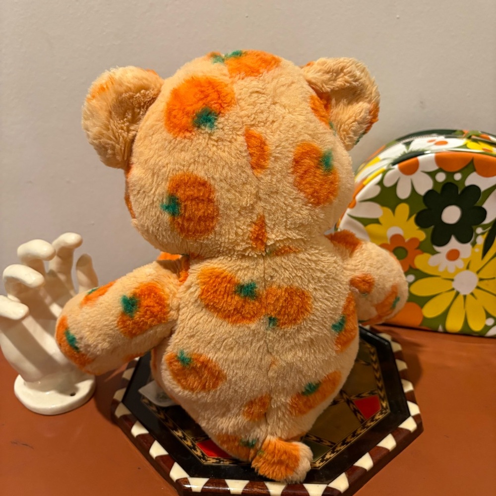 Build A Bear Pumpkin Nose Retired 2012 Teddy Bear Fall Halloween Retired BAB - Picture 4 of 9